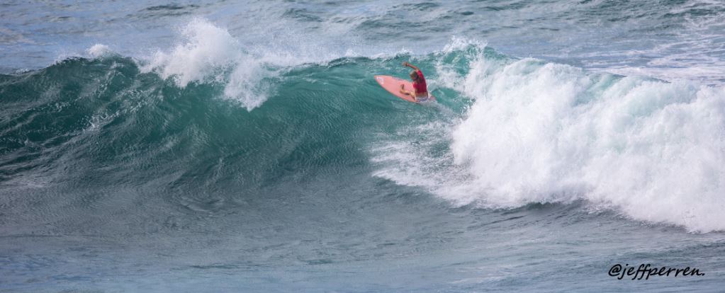 Ellia Smith takes out the Women’s Division in the 45th edition of the PaMaBendall surf contest.